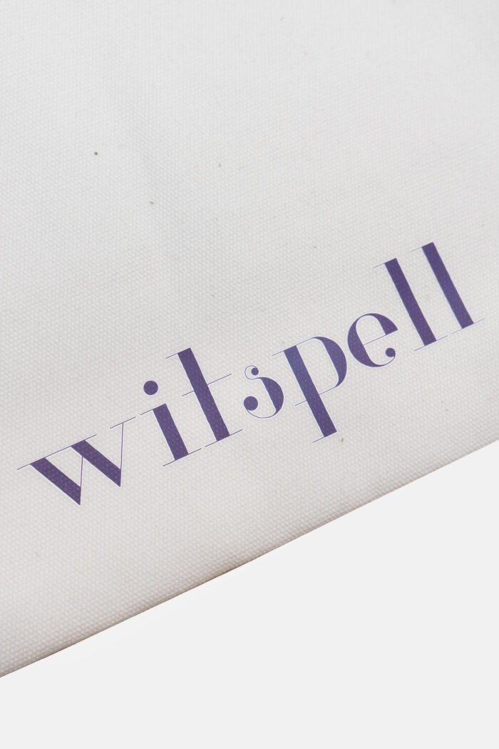 White Tote Bag with flowers - Image 3